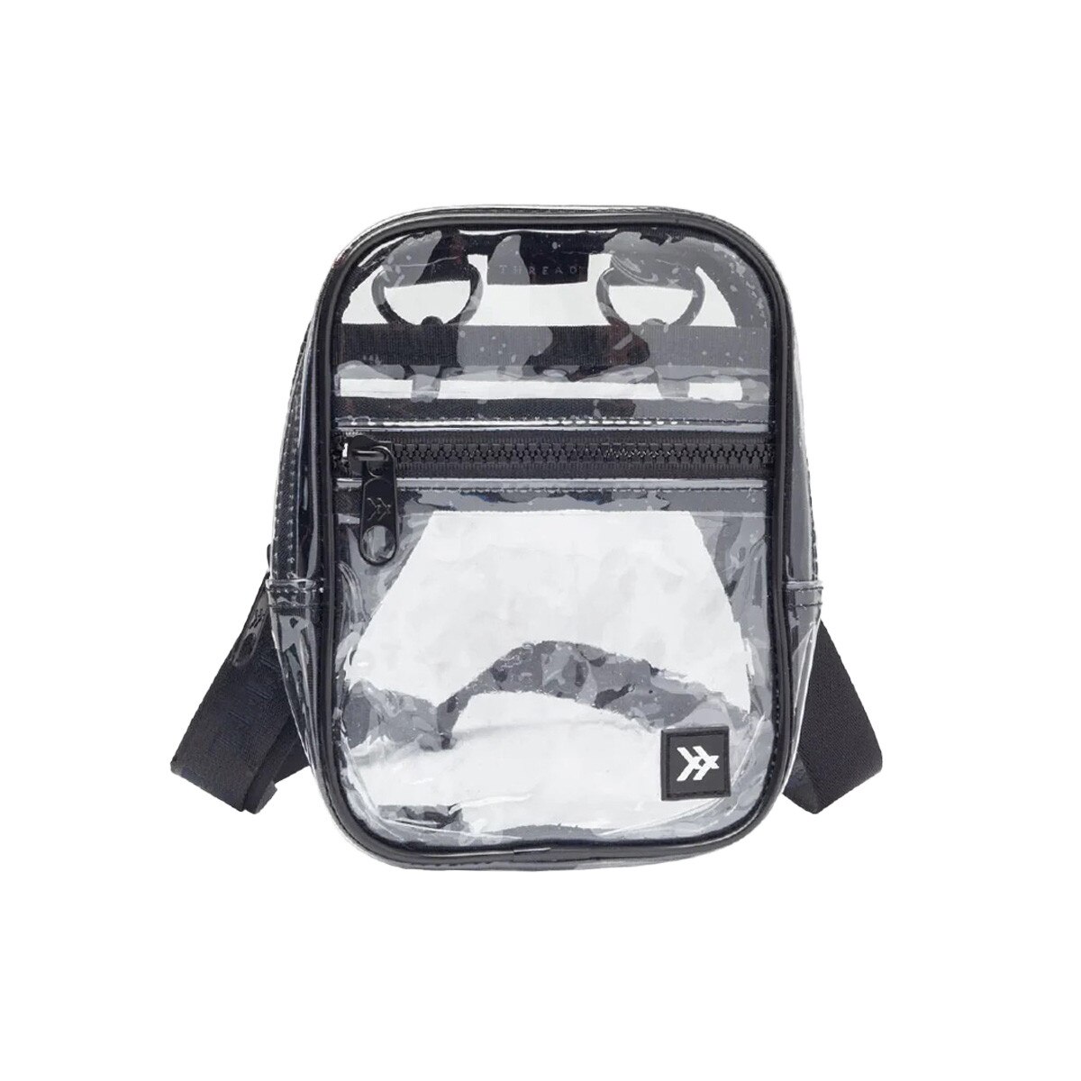 Thread crossbody bag clear